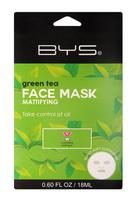 Lakštinė veido kaukė BYS Green Tea, 18 ml