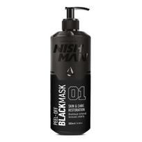 Nulupama juoda veido kaukė Nishman Black Peel-Off Face Mask vyrams, 200 ml