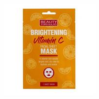 Lakštinė veido kaukė Beauty Formulas Brightening Vitamin C, 1 vnt.