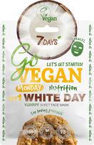Maitinamoji lakštinė veido kaukė pirmadieniui 7 Days GoVegan, 25 g