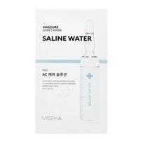 Drėkinamoji lakštinė veido kaukė su druskingu vandeniu Missha, 27 ml