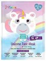 Drėkinamoji lakštinė veido kaukė vaikams 7TH Heaven Unicorn, 1 vnt.