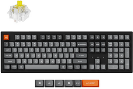 keychron max - Keychron K10 Max Wireless, US, Hot-Swappable Super Banana Switches (K10M-H4), Belaidė, Mechaninė - 1 nuotrauka