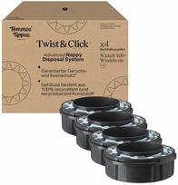 TOMMEE TIPPEE SANGENIC TWIST & CLICK ADVANCED KASETĖS, 4 VNT.
