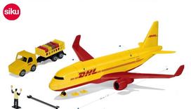 modelis - SIKU DHL Cargo lėktuvas su aksesuarais, 1702 - 1 nuotrauka