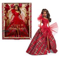 Kolekcinė lėlė Mattel Barbie Holiday Brunette HRM63, 30 cm