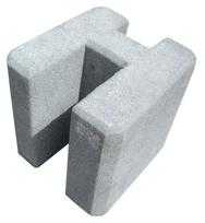 pamatu - Betoninis sujungimas tvoros pamatui, 20 x 19 x 20 cm - 1 nuotrauka