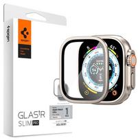 apple watch ultra apyrankes - Spigen Glas.TR Slim Pro grūdintas stiklas Apple Watch Ultra (49 mm), Titanas (Titanium) - 1 nuotrauka