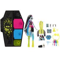monster high skulltimates - Mattel Monster High Skulltimates Neon Frenkie Stein HNF79, 32.5 cm - 2 nuotrauka