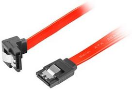 Lanberg SATA To SATA 6 Gb/s Angled Red 0.3m
