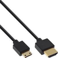 InLine Superslim 4K UHD Cable HDMI To Mini HDMI 0.5m Black