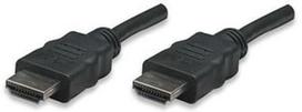 3m hdmi kabelis - Manhattan Cable HDMI to HDMI Black 3m - 1 nuotrauka