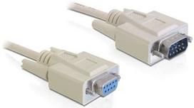 Delock Cable RS-232 SUB-D / RS-232 SUB-D Beige 2m