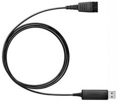 qd usb jabra - Jabra Link 230 Adapter USB to Quick Disconnect Black - 1 nuotrauka