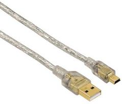 kabeliai kameroms - Hama Cable Mini USB 2.0 to USB 1.80m - 1 nuotrauka