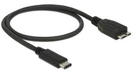 Delock Cable USB 3.1 / USB 3.1 Black 0.5m