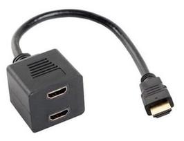 Lanberg Adapter HDMI / HDMI x2 Black 0.2m