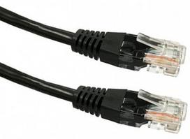 TB Cat. 5e RJ-45 To RJ-45 Cable Black 3m