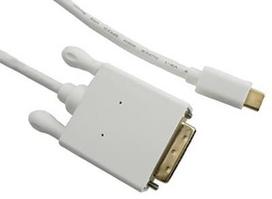Qoltec Cable USB 3.1 / DVI White 1m
