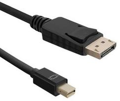 Qoltec Cable Displayport 1.1 to Displayport 1.1 Black 1.8m