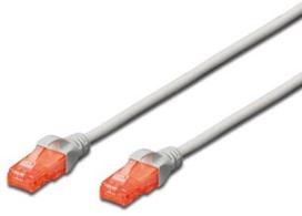 cat6 utp kabelis 15m - Digitus Patch Cable CAT 6 U/UTP 15m Grey - 1 nuotrauka