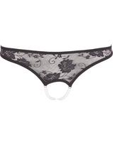 stringai moterims - Atviros kelnaitės su juostele Cottelli Collection - 3 nuotrauka
