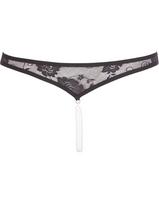 stringai moterims - Atviros kelnaitės su juostele Cottelli Collection - 4 nuotrauka