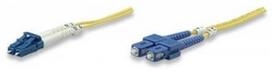 Intellinet LC-SC Fiber Optic Patch Cable OS-2 Yellow 5m