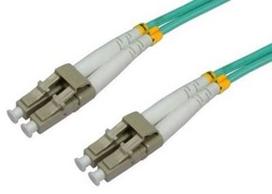 Intellinet LC-LC Fiber Optic Patch Cable OM-3 Green 5m