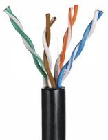 utp kabelis juodas - A-Lan Patch Cable UTP CAT 5e 305m Black - 1 nuotrauka