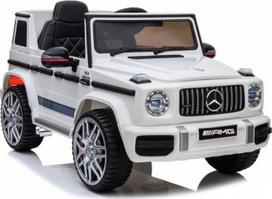elektromobiliai 4x4 - Vaikiškas elektromobilis Lean Toys Mercedes G63 AMG, baltas (White) - 1 nuotrauka