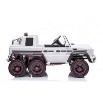 elektromobiliai 4x4 - Vaikiškas elektromobilis Lean Toys Mercedes G63 AMG, baltas (White) - 2 nuotrauka