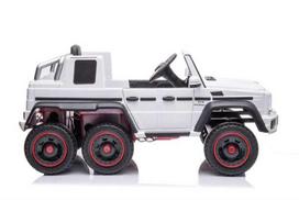 elektromobiliai 4x4 - Vaikiškas elektromobilis Lean Toys Mercedes G63 AMG, baltas (White) - 3 nuotrauka