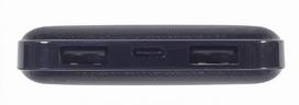 10000 power bank - Gembird Power Bank PB10-02 10000 mAh, Black, 12 W - 8 nuotrauka