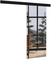 Stumdomos durys nišai ADRK Furniture Tess 86, juodos (Black)
