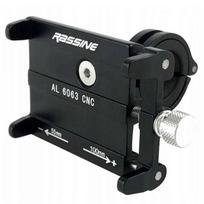 Rassine Dviračių laikiklis telefonui AL6063CNC, Juodas (Black)