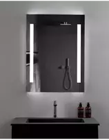 veidrodis su apsvietimu 50 70 - Veidrodis Vento Torino, su LED apšvietimu, kabinamas, 50 cm x 70 cm - 2 nuotrauka