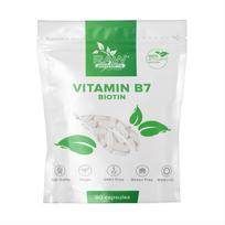 RAW POWDERS Biotinas (Vitaminas B7), 10 mg, 90 kapsulių