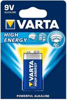baterija 9v - Varta Longlife Extra 9V block 6 LR 61 - 1 nuotrauka