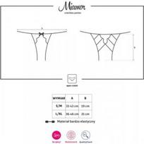 stringai moterims - Seksualios kelnaitės atviru tarpkoju Miamor Obsessive, L/XL - 4 nuotrauka