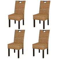 Valgomojo kėdė VLX Dining Chair, ruda, 4 vnt.
