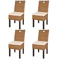 kede mango - Valgomojo kėdė VLX Dining Chair, ruda, 4 vnt. - 2 nuotrauka