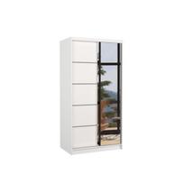 Spinta ADRK Orlando 100, balta (White), 58.1 cm x 100 cm x 200 cm, su veidrodžiu