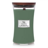 woodwick 453 zvakes - WoodWick Aromatinė žvakė (Mint Leaves & Oak), 453,6 g - 2 nuotrauka