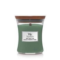woodwick 453 zvakes - WoodWick Aromatinė žvakė (Mint Leaves & Oak), 453,6 g - 3 nuotrauka