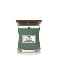 woodwick 453 zvakes - WoodWick Aromatinė žvakė (Mint Leaves & Oak), 453,6 g - 4 nuotrauka