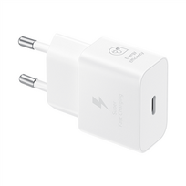 samsung maitinimo laidas - Samsung maitinimo adapteris 25W USB-C greito įkrovimo įkroviklis (be laido) baltas - 1 nuotrauka
