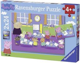 peppa pig puzzle - Ravensburger Puzzle Peppa Pig 2x24pcs 090990 - 2 nuotrauka