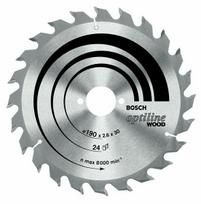 blade x - Medienos pjovimo diskas BOSCH Optiline Wood, 160 x 20/16 x 2,6 mm, 24 - 2 nuotrauka