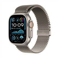 apple watch milanese loop - Apple Watch Ultra 2 GPS + Cellular 49mm Natural Titanium Case with Natural Titanium Milanese Loop - M - 1 nuotrauka